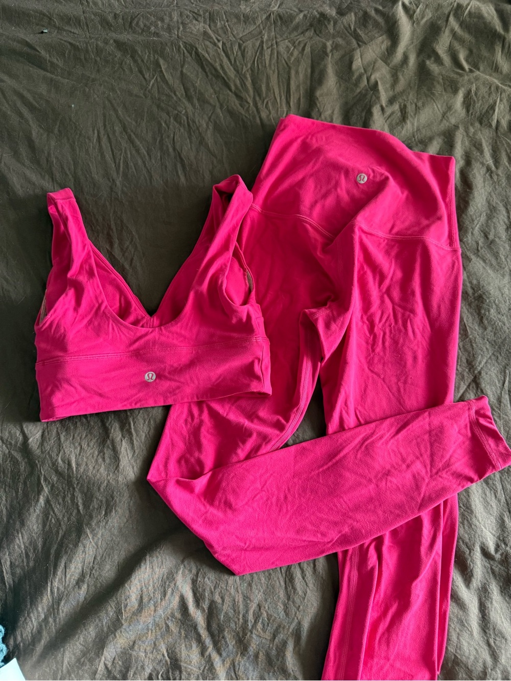 lululemon athletica Pink Sports Bra & Leggings Set